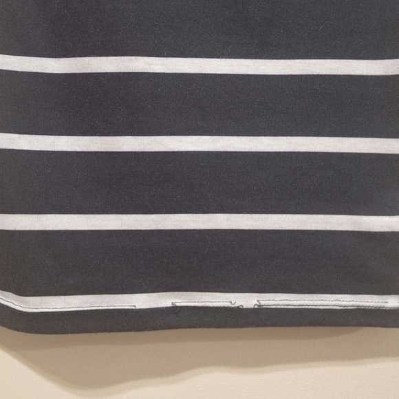 Zara trf small sleeveless bodycon midi black and white stripe dress - Picture 4 of 5